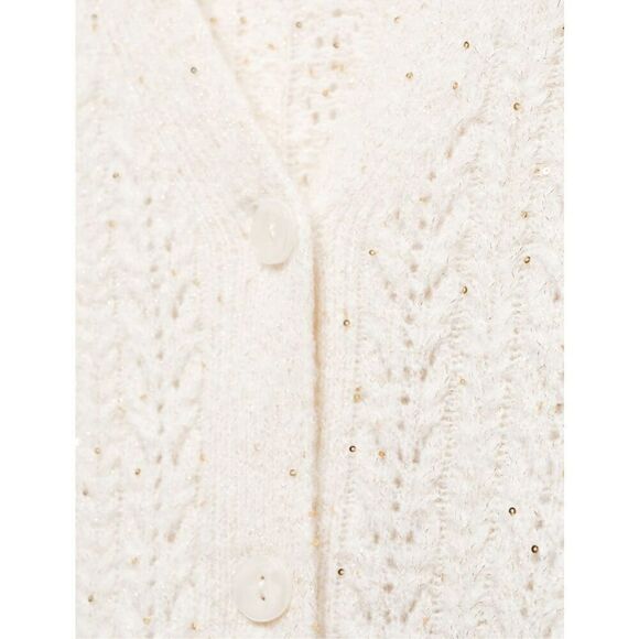 Mango Billy Paillettes Knit Cardigan S - Picture 6 of 9